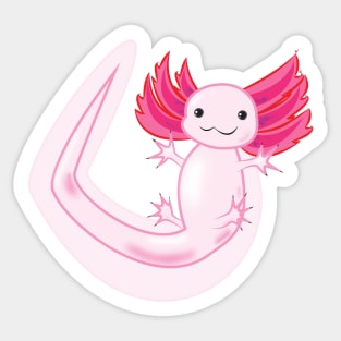 Axolotl Hug Sticker